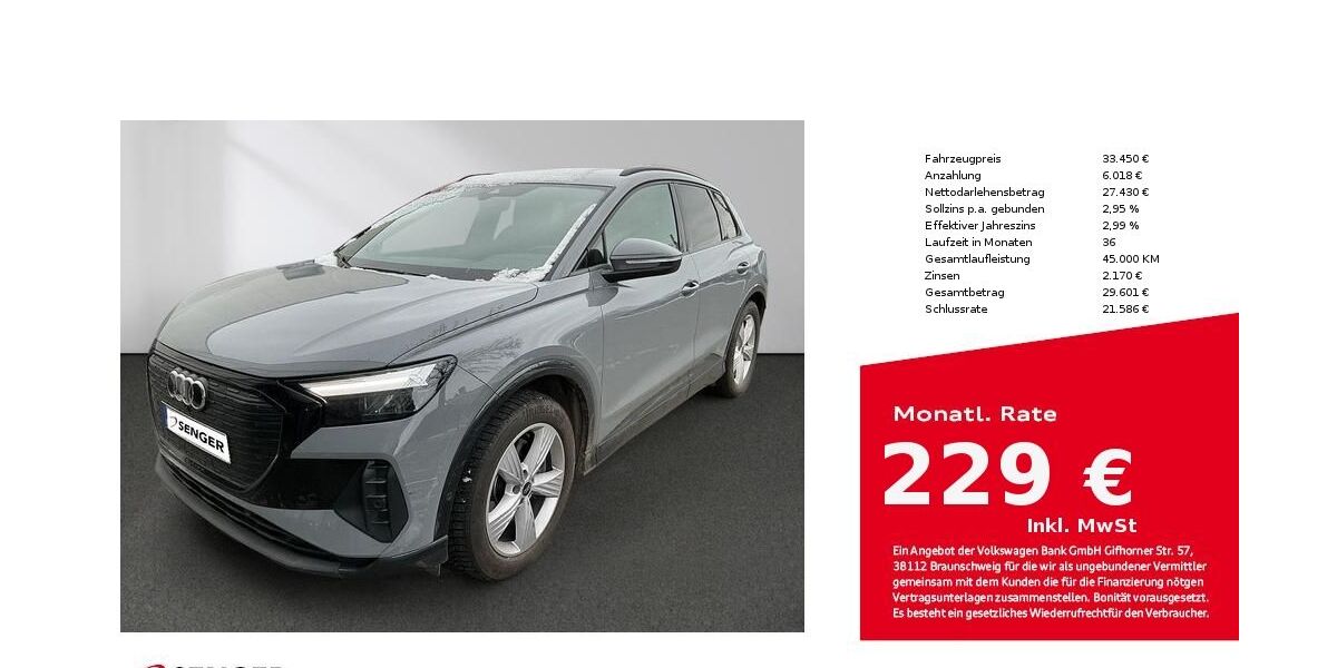 Audi Q4 e-tron 40.200 km 33.450 &euro; Lübeck 23556