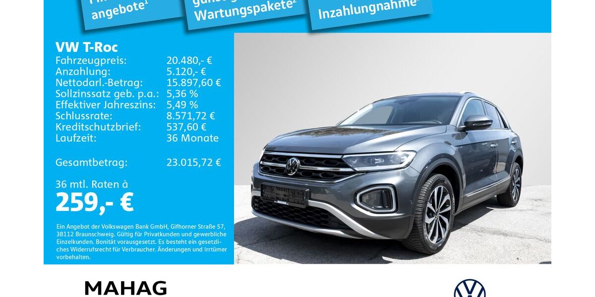 VW T-Roc 47.507 km 20.480 &euro; München 81825