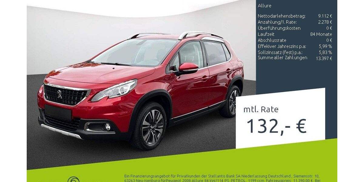 Peugeot 2008 60.000 km 11.980 &euro; Dülmen 48249