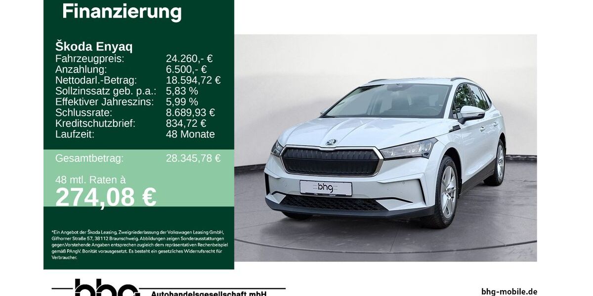 Skoda Enyaq 12.514 km 24.260 &euro; Bühl 77815
