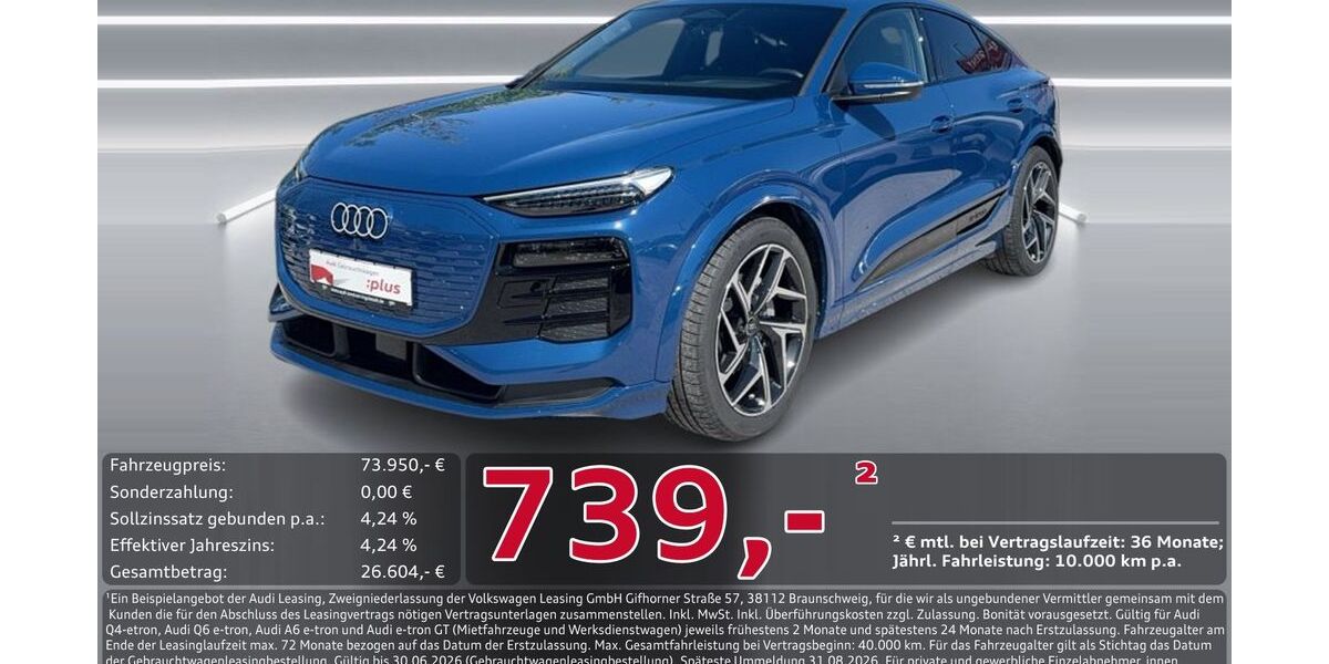 Audi Q6 e-tron 13.875 km 72.690 &euro; Ingolstadt 85057