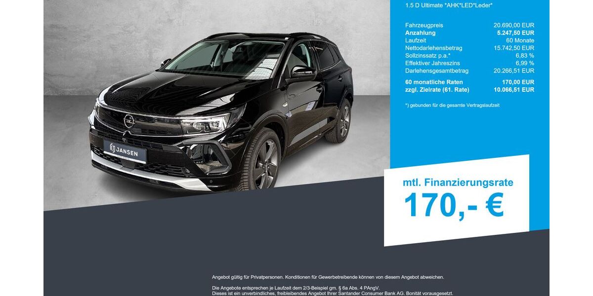 Opel Grandland (X) 69.600 km 20.690 &euro; Lingen-Ems 49809