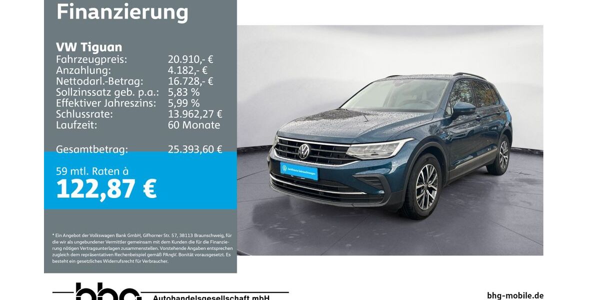 VW Tiguan 74.324 km 20.910 &euro; Balingen 72336