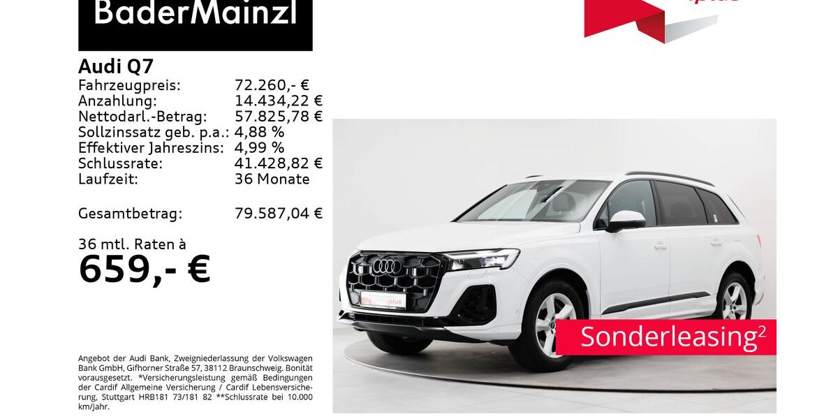 Audi Q7 29.800 km 64.980 &euro; Feldkirchen/Westerham 83620