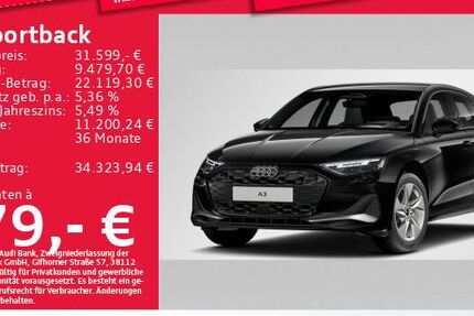 Audi A3 28.727 km 31.599 &euro; Eching 85386