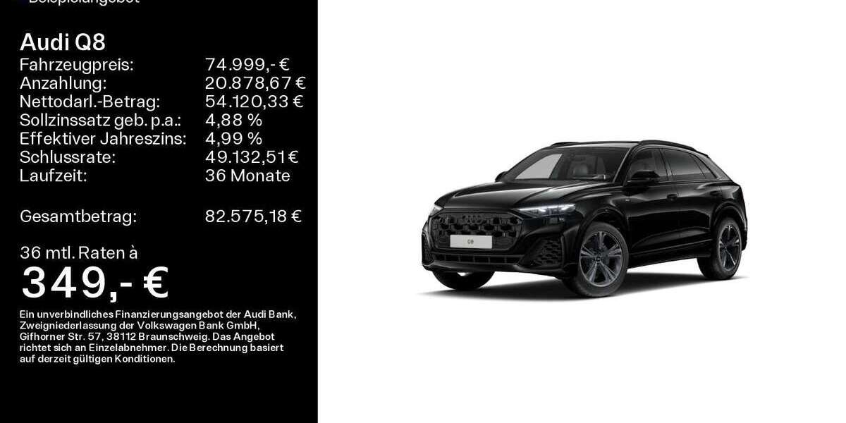 Audi Q8 25.400 km 74.999 &euro; Linsengericht 63589
