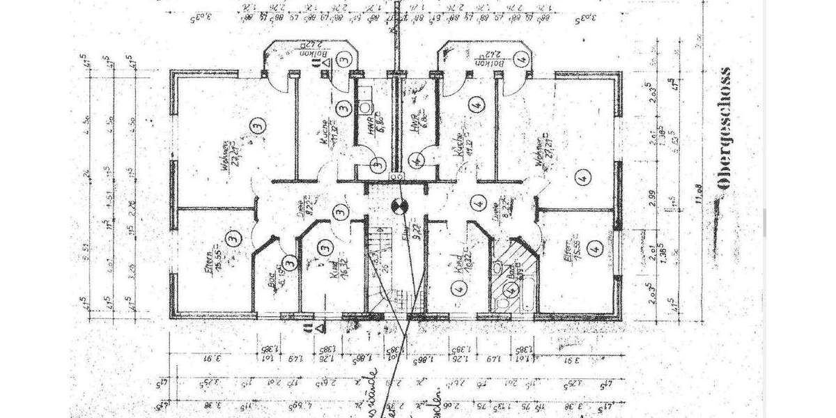 Obergeschosswohnung mit schönem Balkon Stadtnah 3 zimmer