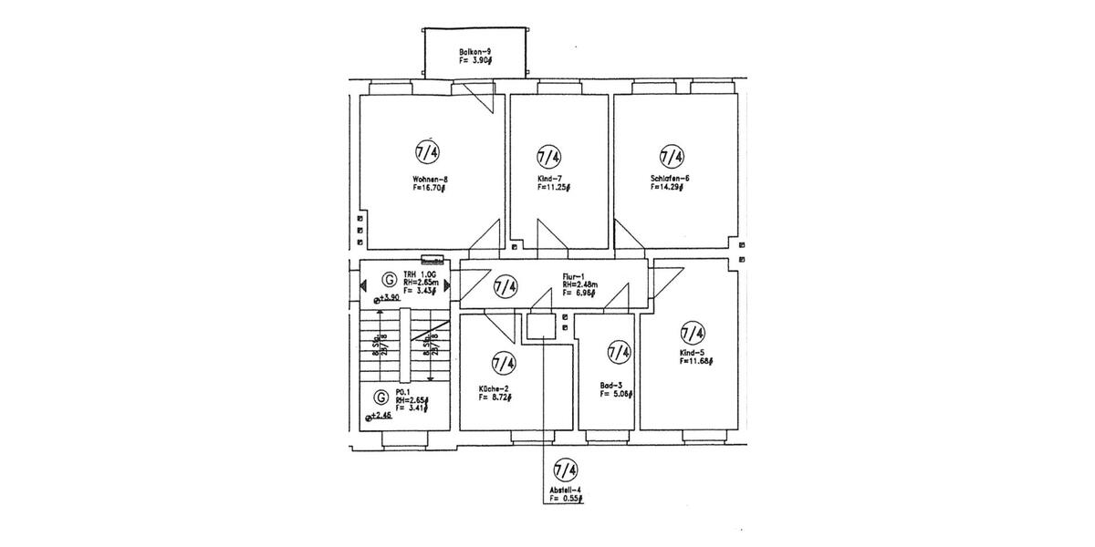 Etagenwohnung Riesa - 4 Zimmer, 75 m&sup2;, 90.000&euro; | Angebot:26686304