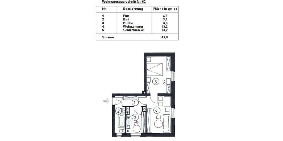 Etagenwohnung Schwarzenberg/Erzgebirge Erzgebirge - 2 Zimmer, 41 m&sup2;, 215&euro; | Angebot:26008274