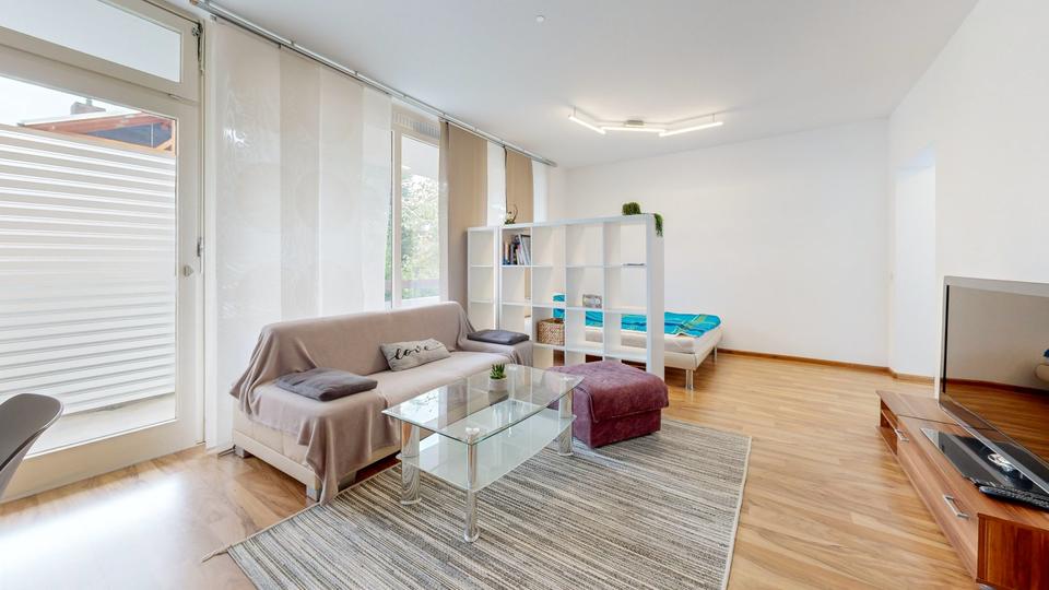 Attraktive 1.5-Zimmer Wohnung mit Balkon in bester Rheinlage 1.5 zimmer