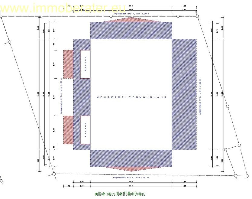 INVESTOREN & BAUTRÄGERANGEBOT GRUNDSTÜCK 960 m² FÜHR EIN Mehrfamilienhaus MIT 4 WOHNEINHEITEN GENEHMIGTER BAUPLAN SOFORT UMSETZ- BEBAUBAR!