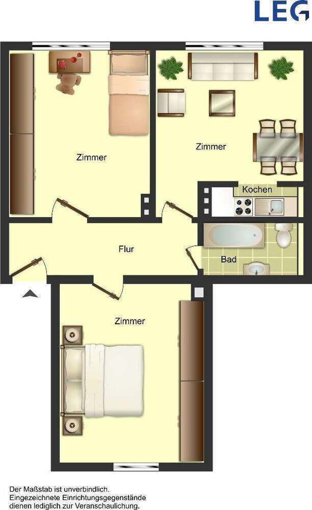 Wohnung zum Mieten in Solingen 599 € 53.75 m²