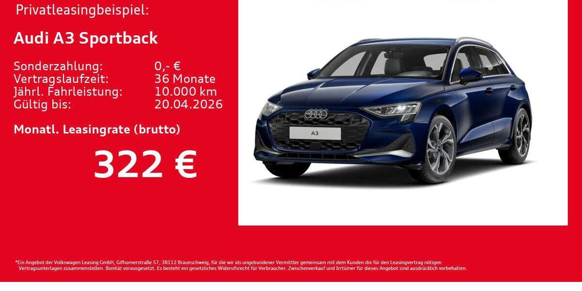 Audi A3 4.357 km 33.780 &euro; Hamburg 22419