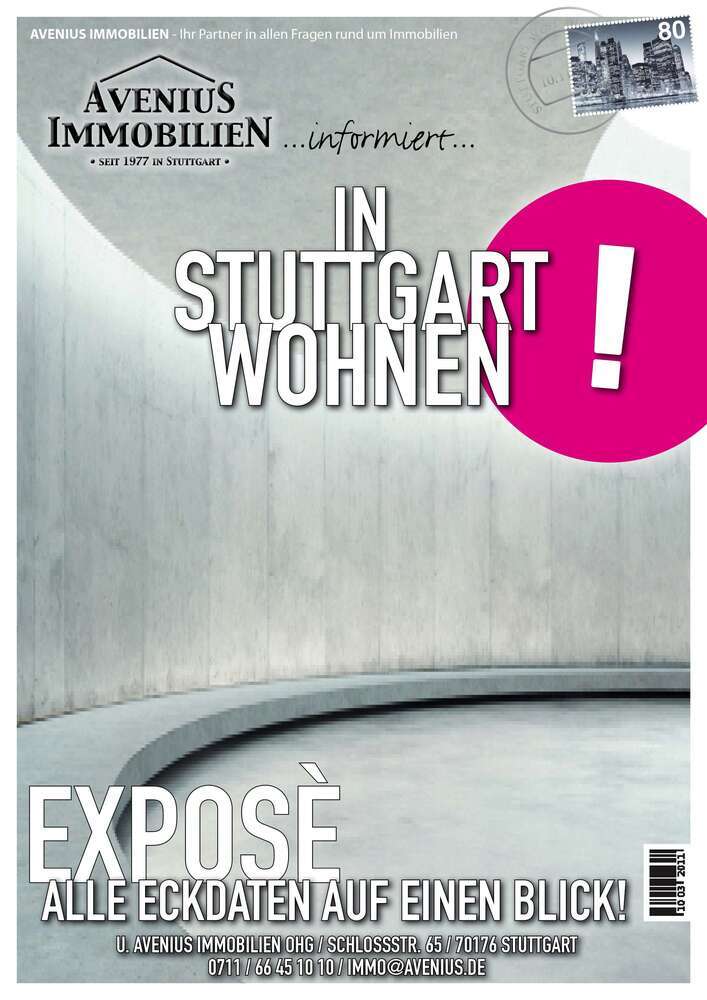Wohnung zum Mieten in Stuttgart 275 € 15.95 m²