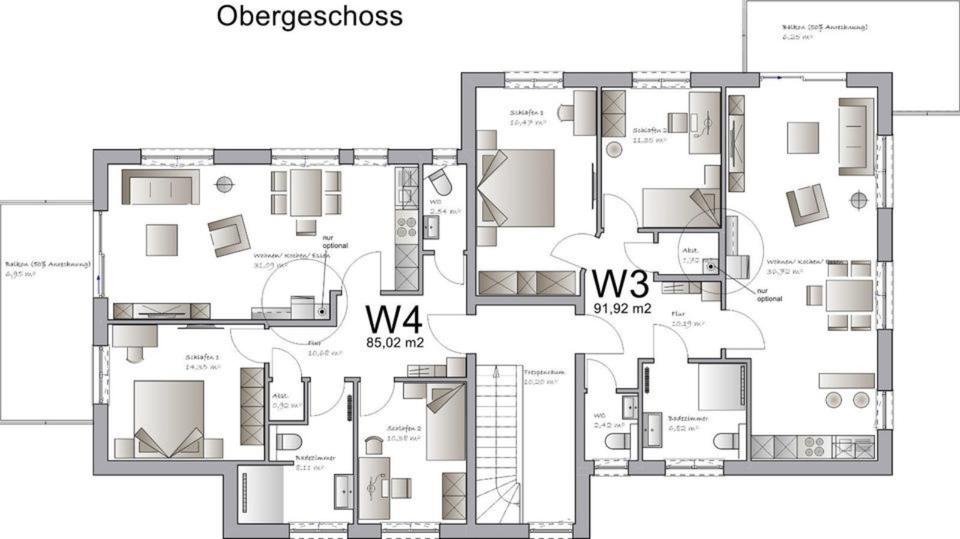 Etagenwohnung Hessisch Lichtenau - 3 Zimmer, 92 m&sup2;, 308.000&euro; | Angebot:23785460