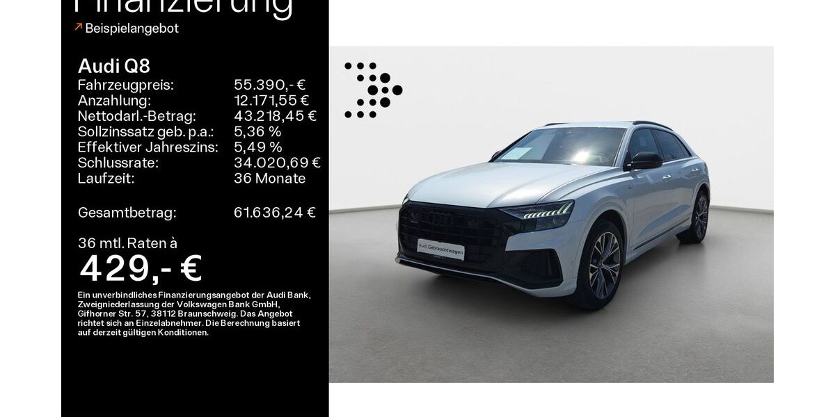 Audi Q8 87.828 km 55.390 &euro; Heidenheim a. d. B. 89520
