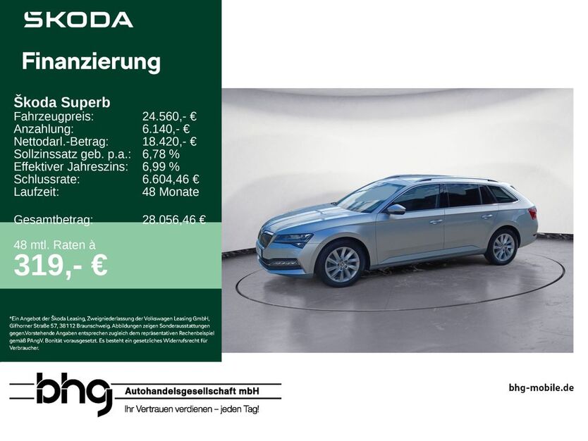 Skoda Superb 60.817 km 24.560 € Lörrach 79540