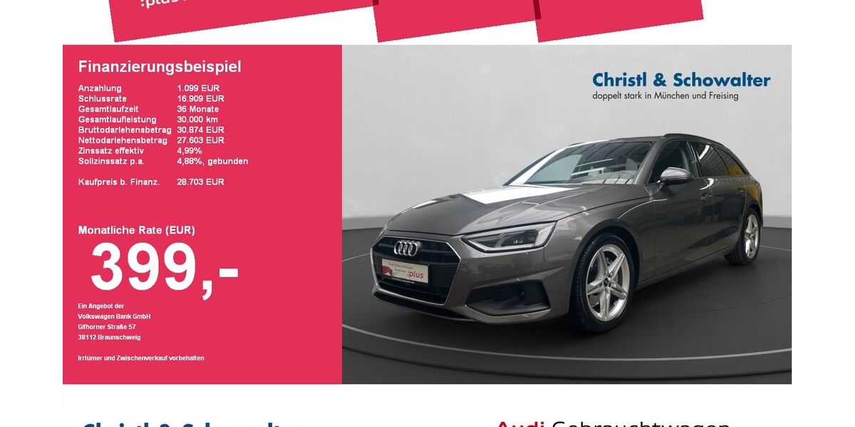 Audi A4 32.867 km 28.703 &euro; Freising 85356