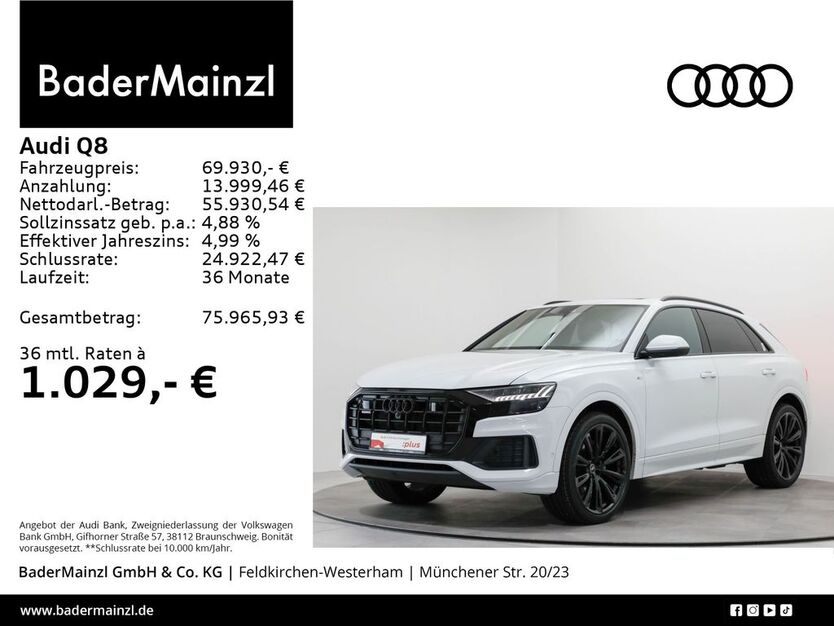 Audi Q8 104.141 km 69.930 € Feldkirchen/Westerham 83620