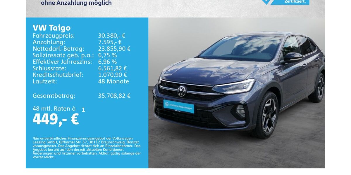 VW Taigo 4.500 km 30.380 &euro; Kreuzwertheim 97892