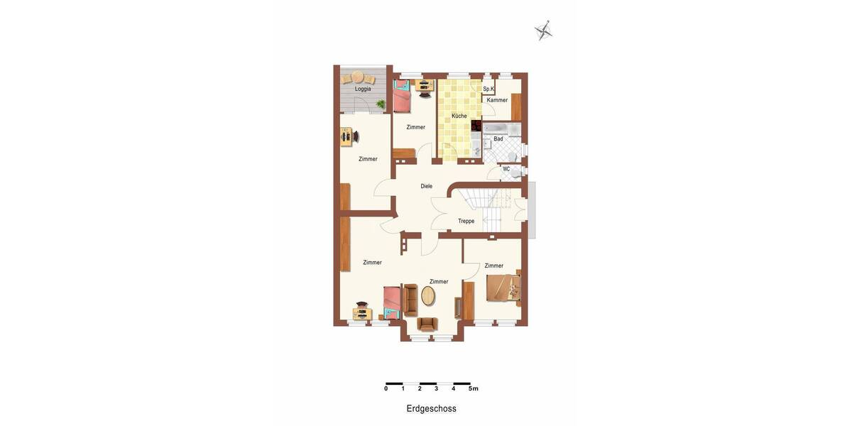 Etagenwohnung Marburg - 5 Zimmer, 128 m&sup2;, 520.000&euro; | Angebot:26453570