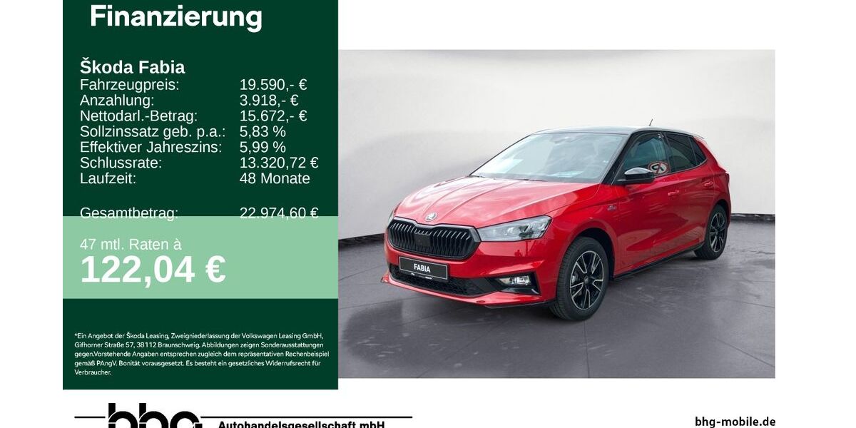 Skoda Fabia 8.607 km 19.590 &euro; Albstadt 72458