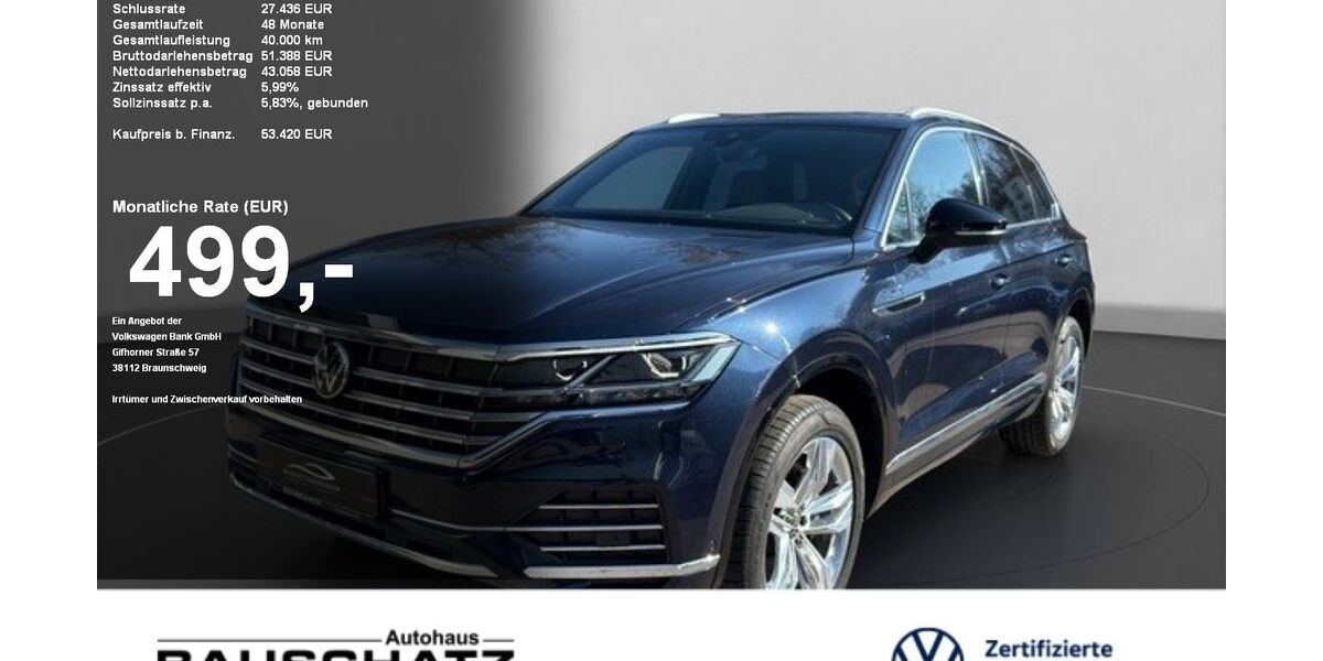 VW Touareg 62.719 km 52.870 &euro; Sigmaringen 72488