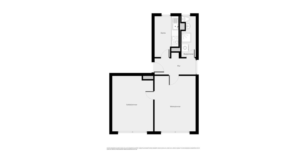 Etagenwohnung Kalbe (Milde) - 2 Zimmer, 48 m&sup2;, 145&euro; | Angebot:25379565