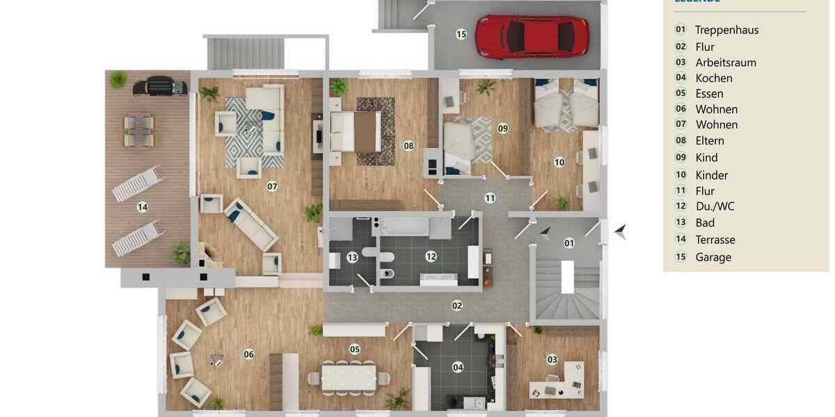 Exklusives Architektenhaus in Ochtersum - Zweifamilienhaus Hildesheim Ochtersum | Angebot:22129278