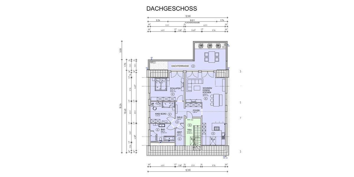 Dachgeschoßwohnung Margetshöchheim - 3 Zimmer, 130 m&sup2;, 1.750&euro; | Angebot:26048583