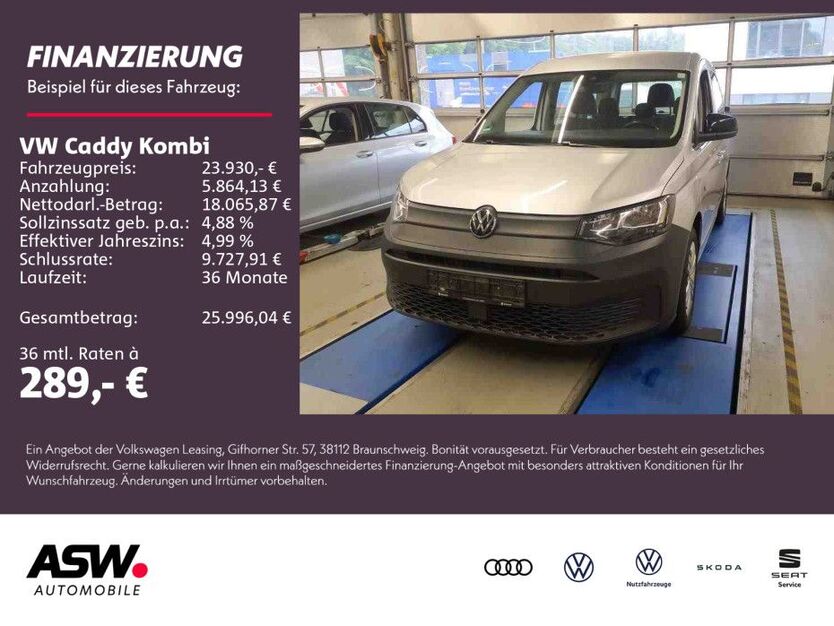 VW Caddy 50.600 km 23.930 € Sinsheim 74889