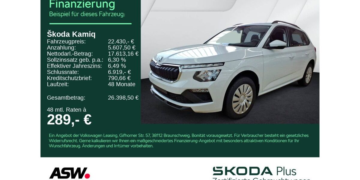 Skoda Kamiq 12.500 km 22.430 &euro; Bad Rappenau 74906