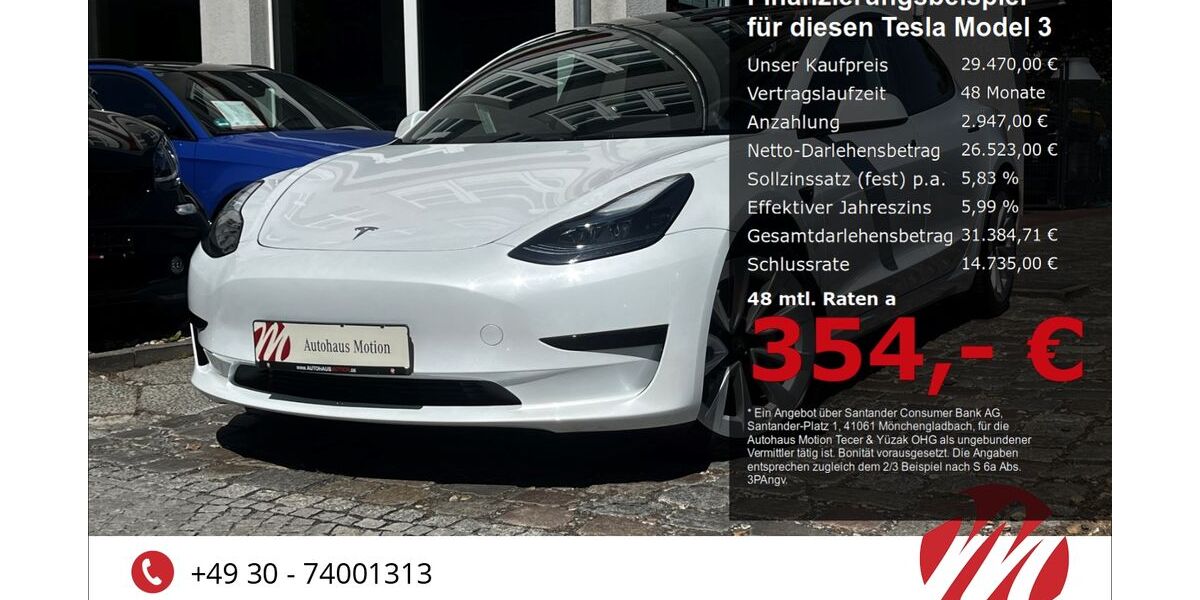 Tesla Model 3 32.400 km 28.470 &euro; Berlin 12305