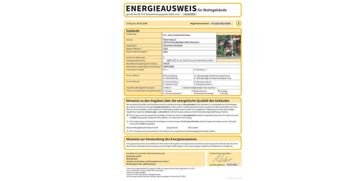 Einfamilienhaus Schmalkalden - 6 Zimmer, 157 m&sup2;, 287.800&euro; | Angebot:26838230