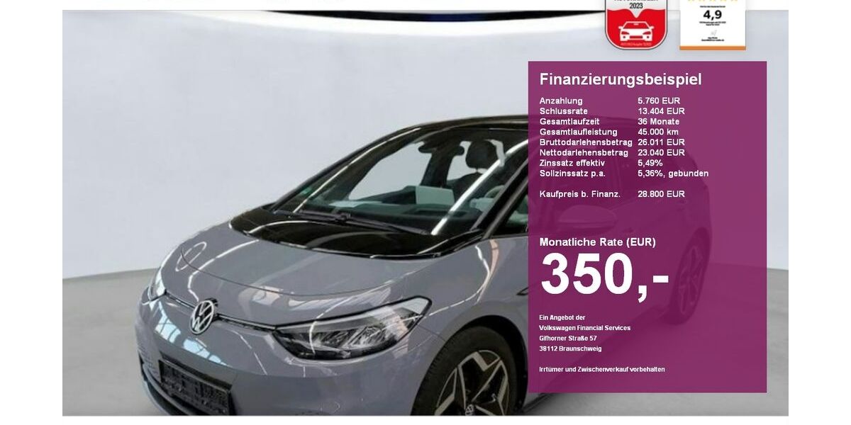 VW ID.3 43.950 km 28.800 &euro; Albbruck 79774