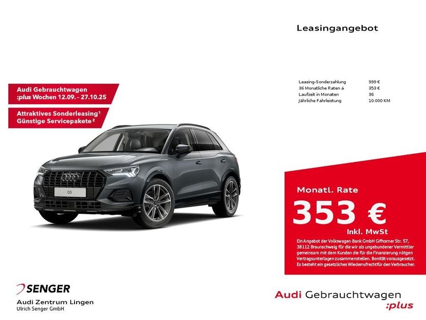 Audi Q3 2.919 km 43.890 € Lingen 49809