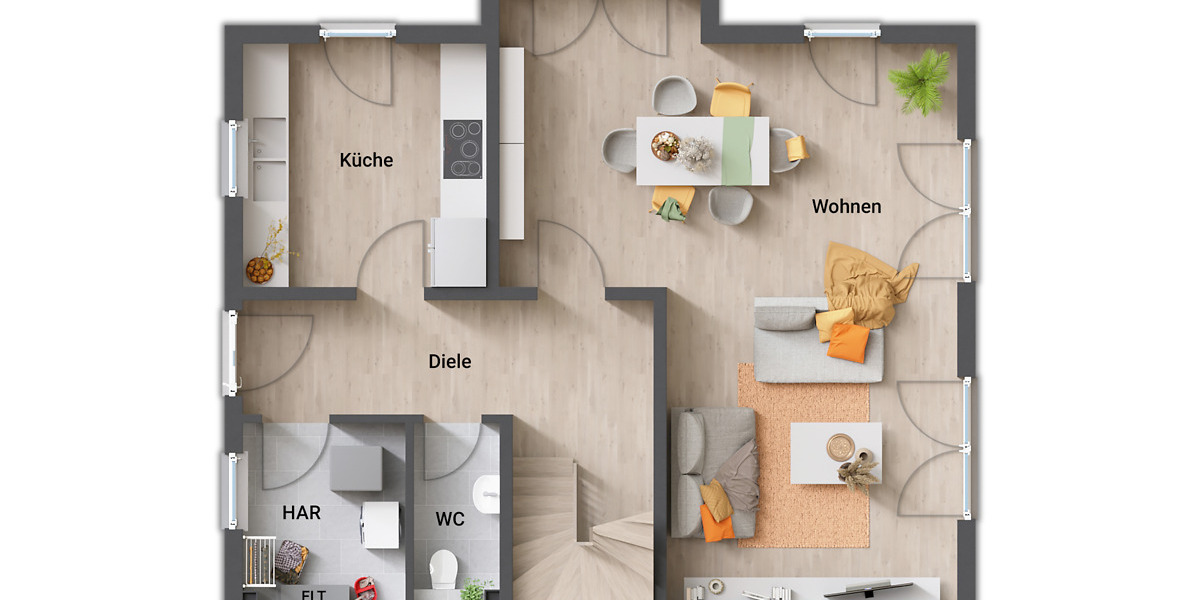 Einfamilienhaus Nessetal-Hochheim Hochheim - 5 Zimmer, 130 m&sup2;, 351.385&euro; | Angebot:25916853