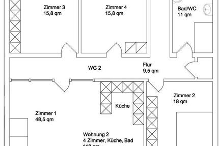 Wohnung Milower Land - 4 Zimmer, 118 m&sup2;, 1.280&euro; | Angebot:23432983