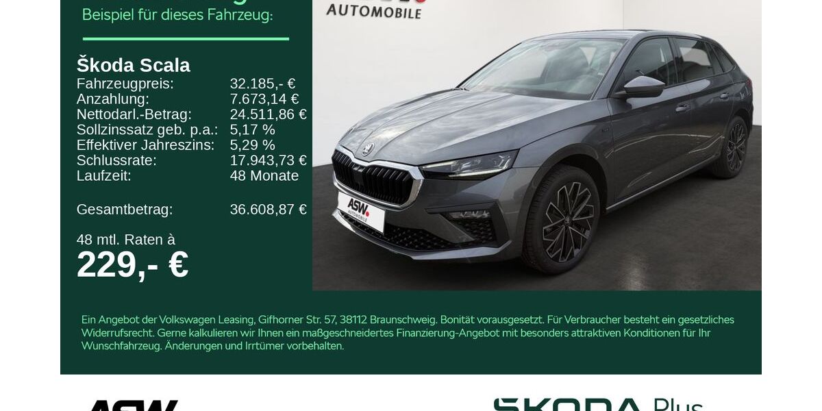 Skoda Scala 4.500 km 32.185 &euro; Bad Rappenau 74906
