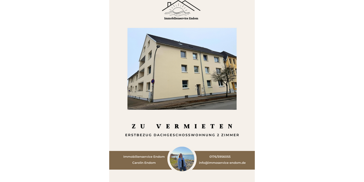 Etagenwohnung Schleswig - 2 Zimmer, 47 m&sup2;, 580&euro; | Angebot:25625313