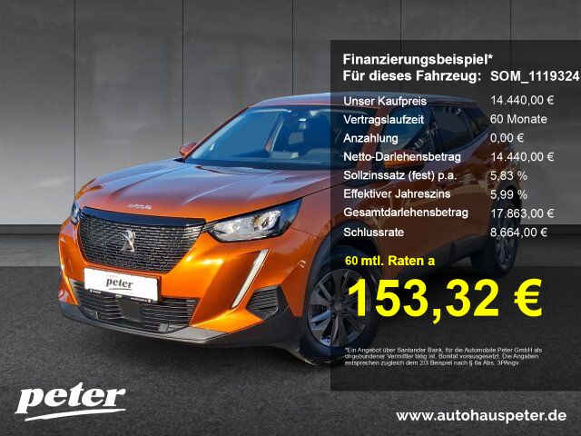Peugeot 2008 57.700 km 14.440 € Mühlhausen 99974