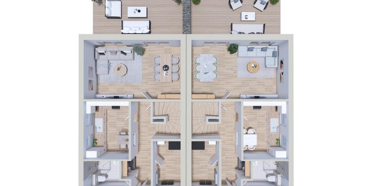 Doppelhaushälfte Egeln - 4 Zimmer, 120 m&sup2;, 1.380&euro; | Angebot:25066131