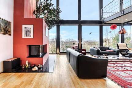 Ausblick - Licht - Natur - Privatsphäre - Ruhe: Architektenhaus mit außergewöhnlichem Grundriss 7 zimmer