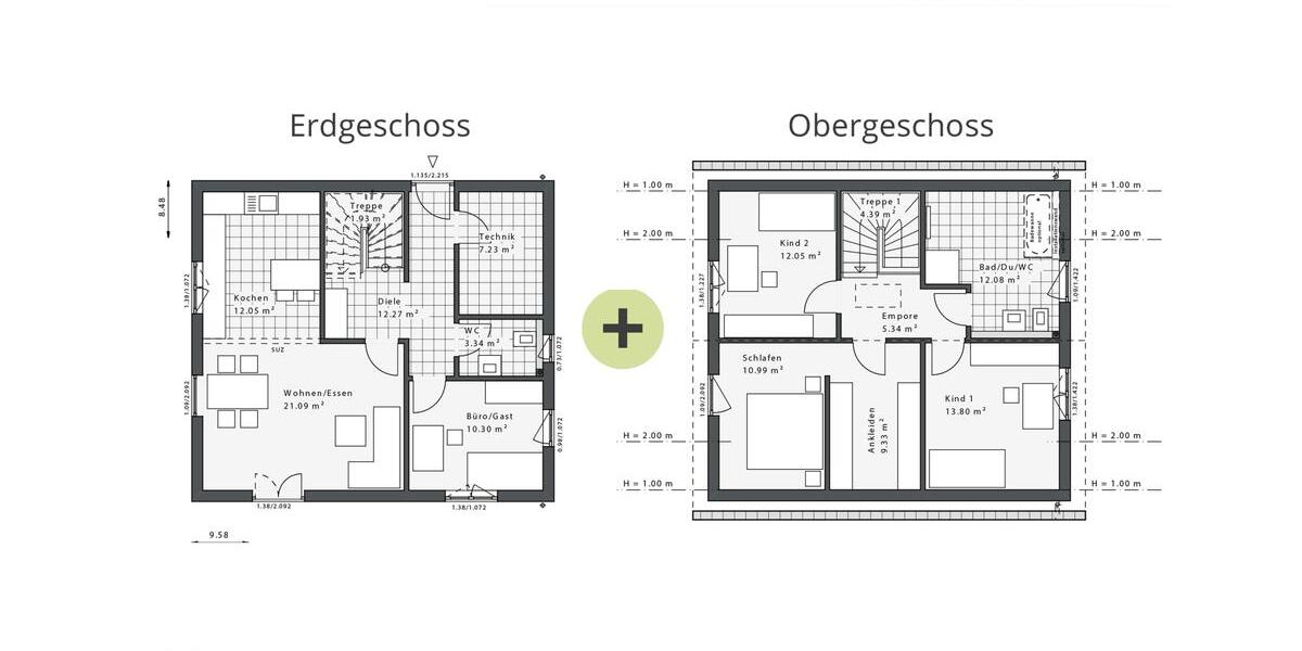 Einfamilienhaus Remscheid Gemarkung Bergisch Born - 5 Zimmer, 136 m&sup2;, 2.407&euro; | Angebot:24963857
