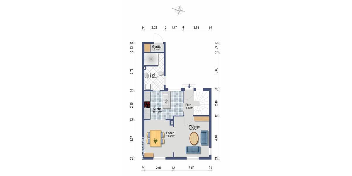 Doppelhaushälfte Schleswig - 3 Zimmer, 71 m&sup2;, 235.000&euro; | Angebot:26439338