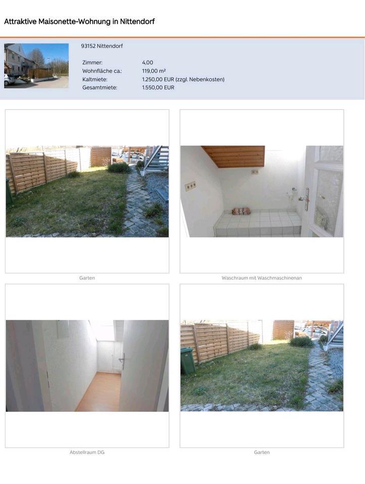 4 Zimmer Maisonette Wohnung in Nittendorf zimmer