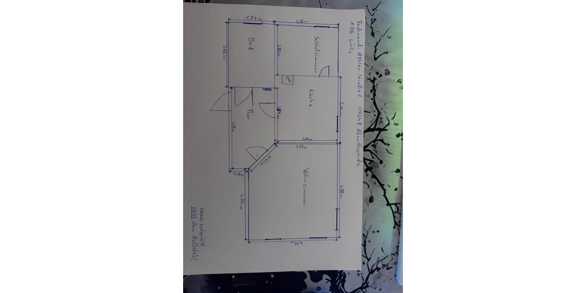 Etagenwohnung Mittweida - 2 Zimmer, 58 m&sup2;, 342&euro; | Angebot:26566192