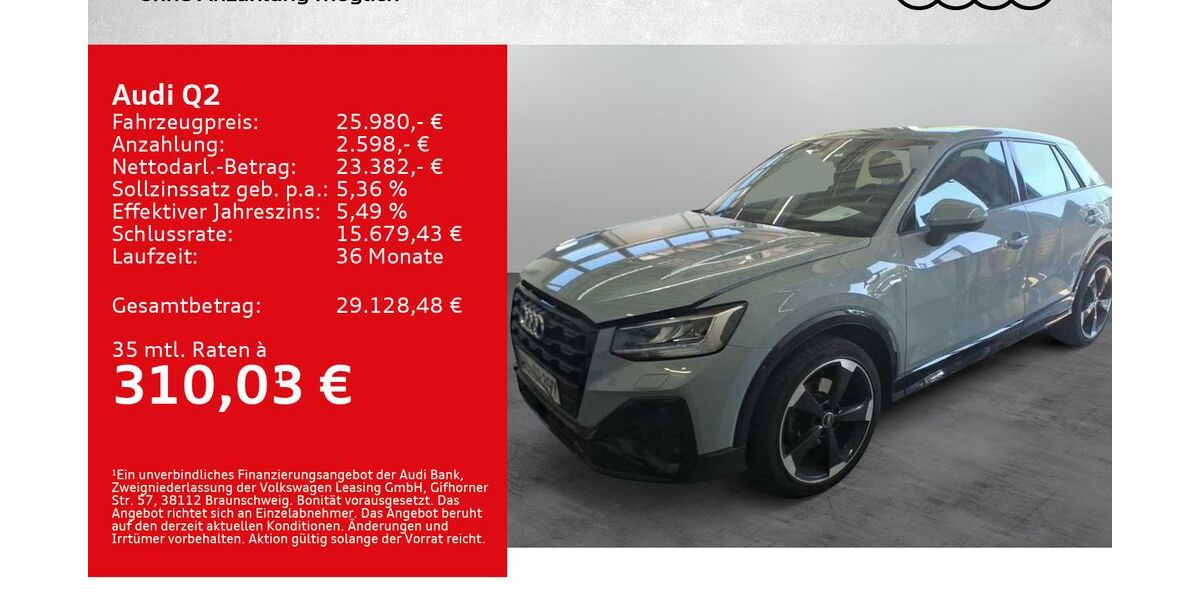 Audi Q2 55.500 km 25.980 &euro; Würzburg 97076
