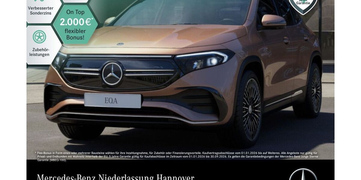 Mercedes-Benz EQA 45.455 km 33.990 &euro; Hannover/Langenhagen 30855
