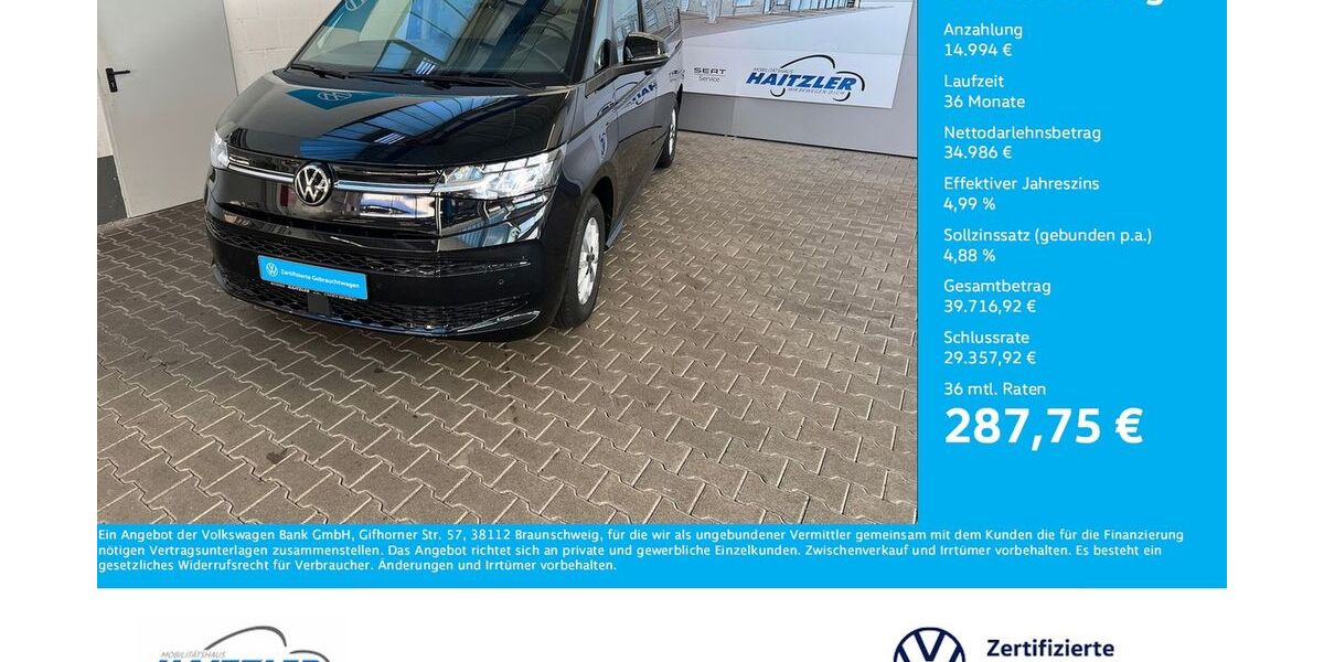 VW T7 Multivan 10.500 km 49.980 &euro; Gernsbach 76593